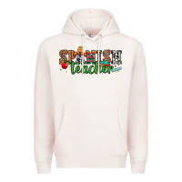 Pale Pink spanish teacher Premium Hoodie - Zillion Design Studio