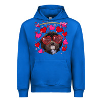 Cobalt valentine's day havanese dog Urban Hoodie - RanaPortraitStore