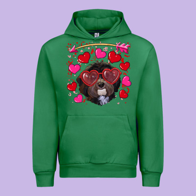 Urban Hoodie valentine's day havanese dog