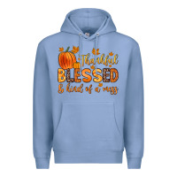 Colony Blue thankful blessed and kind of a mess Premium Hoodie - Zillion Design Studio
