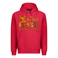 Cardinal thankful blessed and kind of a mess Premium Hoodie - Zillion Design Studio