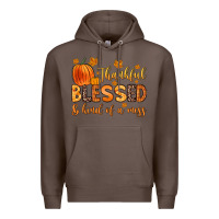 Coffee thankful blessed and kind of a mess Premium Hoodie - Zillion Design Studio