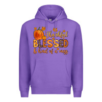 Purple thankful blessed and kind of a mess Premium Hoodie - Zillion Design Studio