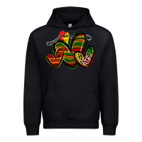 Black juneteenth hearts Urban Hoodie - Zillion Design Studio