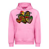 Fuchsia Pink juneteenth hearts Urban Hoodie - Zillion Design Studio