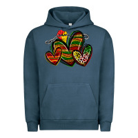 Pigment Midnight Navy juneteenth hearts Urban Hoodie - Zillion Design Studio