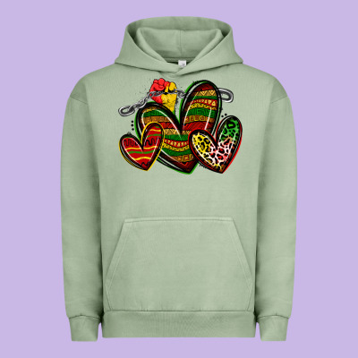 Urban Hoodie juneteenth hearts