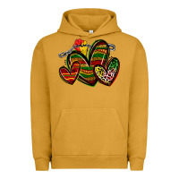Pigment Peanut Butter juneteenth hearts Urban Hoodie - Zillion Design Studio