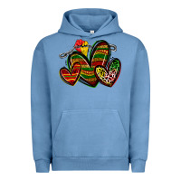 Pigment Pebble Blue juneteenth hearts Urban Hoodie - Zillion Design Studio