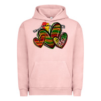 Pigment Salmon juneteenth hearts Urban Hoodie - Zillion Design Studio