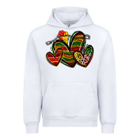 White juneteenth hearts Urban Hoodie - Zillion Design Studio