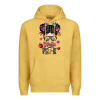 Antique Gold hello pre k Premium Hoodie - texasbilliewilder