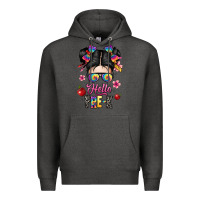 Charcoal Heather hello pre k Premium Hoodie - texasbilliewilder