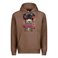 Chestnut hello pre k Premium Hoodie - texasbilliewilder