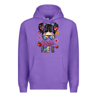 Purple hello pre k Premium Hoodie - texasbilliewilder
