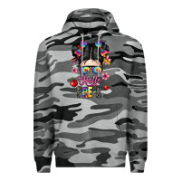 Slate Camo hello pre k Premium Hoodie - texasbilliewilder