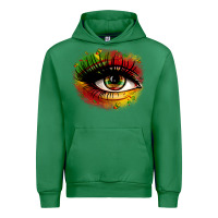 Emerald juneteenth eye Urban Hoodie - Zillion Design Studio