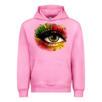 Fuchsia Pink juneteenth eye Urban Hoodie - Zillion Design Studio