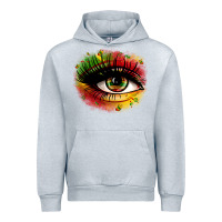 Heather Grey juneteenth eye Urban Hoodie - Zillion Design Studio