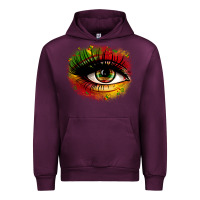 Mauve Wine juneteenth eye Urban Hoodie - Zillion Design Studio