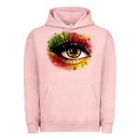 Pigment Salmon juneteenth eye Urban Hoodie - Zillion Design Studio