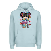 Blue Mist hello pre k Premium Hoodie - texasbilliewilder