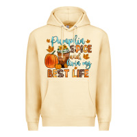 Pina Colada pumpkin spice and livin  my best life Premium Hoodie - Zillion Design Studio