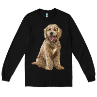 Black goldendoodle Long Sleeve Tee - BarkalooDesign