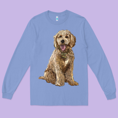 Goldendoodle Long Sleeve Tee Designed By Barkaloodesign