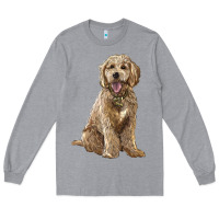 Heather Grey goldendoodle Long Sleeve Tee - BarkalooDesign
