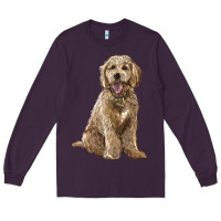Plum goldendoodle Long Sleeve Tee - BarkalooDesign