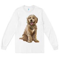 White goldendoodle Long Sleeve Tee - BarkalooDesign