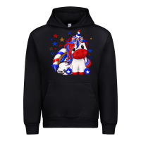 Black 4th of july american unicorn Urban Hoodie - texasbilliewilder