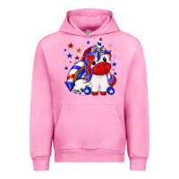 Fuchsia Pink 4th of july american unicorn Urban Hoodie - texasbilliewilder