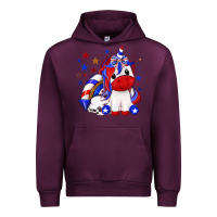 Mauve Wine 4th of july american unicorn Urban Hoodie - texasbilliewilder