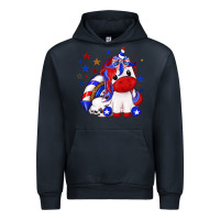 Navy 4th of july american unicorn Urban Hoodie - texasbilliewilder
