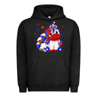 Pigment Black 4th of july american unicorn Urban Hoodie - texasbilliewilder