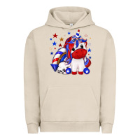Pigment French Oak 4th of july american unicorn Urban Hoodie - texasbilliewilder