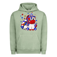 Pigment Oil Green 4th of july american unicorn Urban Hoodie - texasbilliewilder