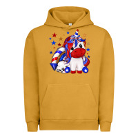 Pigment Peanut Butter 4th of july american unicorn Urban Hoodie - texasbilliewilder