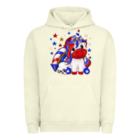Pigment Pistachio 4th of july american unicorn Urban Hoodie - texasbilliewilder