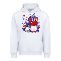 White 4th of july american unicorn Urban Hoodie - texasbilliewilder