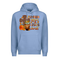 Colony Blue pumpkin spice and jesus christ Premium Hoodie - Zillion Design Studio
