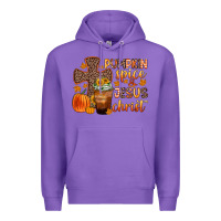 Purple pumpkin spice and jesus christ Premium Hoodie - Zillion Design Studio