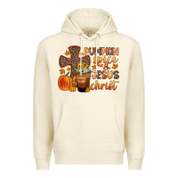 Sandshell pumpkin spice and jesus christ Premium Hoodie - Zillion Design Studio