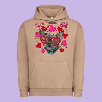 Urban Hoodie valentine's day french bulldog puppy
