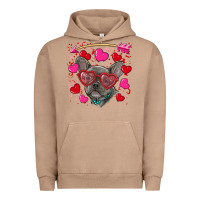 Pigment Burro valentine's day french bulldog puppy Urban Hoodie - RanaPortraitStore