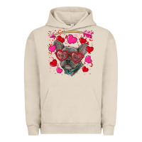 Pigment French Oak valentine's day french bulldog puppy Urban Hoodie - RanaPortraitStore