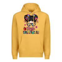 Mustard hello kindergarten Premium Hoodie - texasbilliewilder