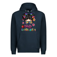 Navy hello kindergarten Premium Hoodie - texasbilliewilder